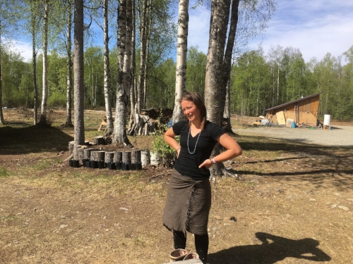 Kate Shavel was a WWOOFing volunteer on our permaculture farm in Alaska